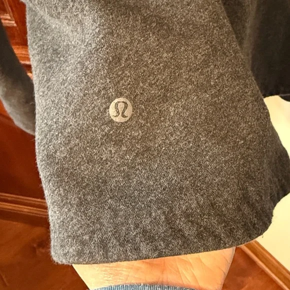 Lululemon &go Destination Full Zip Hoodie Sz 4 Heathered Black Grey Fleece Slim - Picture 11 of 12